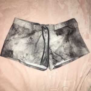 gray swim shorts